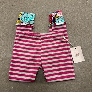 Woodmouse & Thistle NWT Striped Patchwork Leggings Size 8